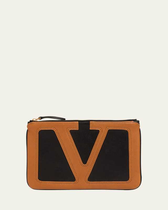 Viva Superstar Leather Envelope Clutch Bag
